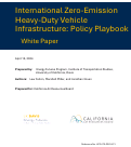 Cover page of International Zero-Emission Heavy-Duty Vehicle Infrastructure: Policy Playbook