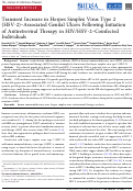 Cover page: Transient Increase in Herpes Simplex Virus Type 2 (HSV-2)–Associated Genital Ulcers Following Initiation of Antiretroviral Therapy in HIV/HSV-2–Coinfected Individuals