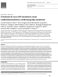 Cover page: Dominant de novo DSP mutations cause erythrokeratodermia-cardiomyopathy syndrome
