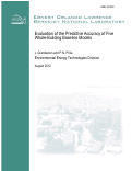 Cover page: Evaluation of the Predictive Accuracy of Five Whole Building Baseline Models