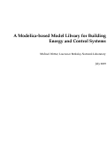 Cover page: A Modelica-based Model Library for Building Energy and Control Systems
