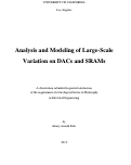 Cover page: Analysis and Modeling of Large-Scale Variation on DACs and SRAMs