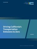 Cover page: Driving California’s Transportation Emissions to Zero