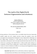 Cover page: The myth of the Digital Earth between fragmentation and wholeness