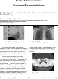 Cover page: Images in Emergency Medicine: Spontaneous Pneumomediastinum