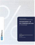 Cover page: Enforcement of HIV Criminalization in Tennessee