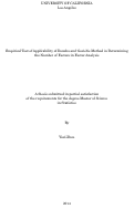 Cover page: Empirical Test of Applicability of Donoho and Gavish's Method in Determining the Number of Factors in Factor Analysis