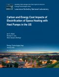 Cover page: Carbon and energy cost impacts of electrification of space heating with heat pumps in the US