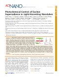 Cover page: Photochemical Control of Exciton Superradiance in Light-Harvesting Nanotubes