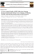 Cover page: A Case-control Study of HIV Infection Among Incarcerated Female Drug Users: Impact of Sharing Needles and Having Drug-using Sexual Partners