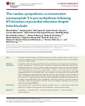 Cover page: The cardiac sympathetic co-transmitter neuropeptide Y is pro-arrhythmic following ST-elevation myocardial infarction despite beta-blockade
