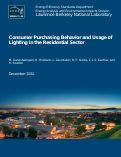 Cover page: Consumer Purchasing Behavior and Usage of Lighting in the Residential Sector