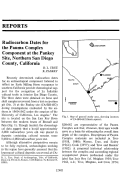Cover page: Radiocarbon Dates for the Pauma Complex Component at the Pankey Site, Northern San Diego County, California