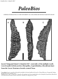 Cover page: A juvenile of the multiple-tooth-rowed reptile <em>Labidosaurikos</em> (Eureptilia, Captorhinidae, Moradisaurinae) from the Lower Permian of north-central Texas