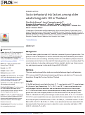 Cover page: Socio-behavioral risk factors among older adults living with HIV in Thailand