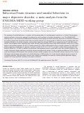 Cover page: Subcortical brain structure and suicidal behaviour in major depressive disorder: a meta-analysis from the ENIGMA-MDD working group.