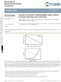 Cover page: Further correction: Understanding cation effects in electrochemical CO 2 reduction