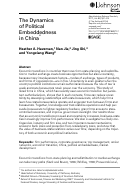 Cover page: The Dynamics of Political Embeddedness in China*