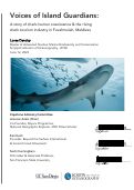 Cover page: Voices of Island Guardians: A story of Shark-Human Coexistence &amp; The Rising Shark Tourism Industry in Fuvahmulah, Maldives
