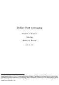 Cover page: Dollar Cost Averaging