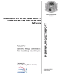 Cover page: Observation of CH4 and other Non-CO2 Green House Gas Emissions from California