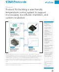 Cover page: Protocol for building a user-friendly temperature control system to support microscopes, microfluidic chambers, and custom incubators.