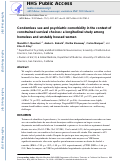 Cover page: Condomless Sex and Psychiatric Comorbidity in the Context of Constrained Survival Choices: A Longitudinal Study Among Homeless and Unstably Housed Women