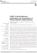 Cover page: FcER1: A Novel Molecule Implicated in the Progression of Human Diabetic Kidney Disease