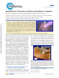 Cover page: Nanoplasmonic Phenomena at Electronic Boundaries in Graphene