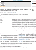 Cover page: Pathology and epidemiology of nasopulmonary acariasis (Halarachne sp.) in southern sea otters (Enhydra lutris nereis)
