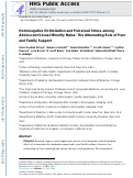 Cover page: Homonegative Victimization and Perceived Stress among Adolescent Sexual Minority Males: The Attenuating Role of Peer and Family Support.