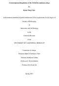 Cover page: Transcriptional Regulation of the V(D)J Recombinase (Rag)