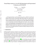 Cover page: Formal representation of the SS-DB benchmark and experimental evaluation in EXTASCID