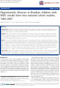 Cover page: Opportunistic illnesses in Brazilian children with AIDS: results from two national cohort studies, 1983-2007