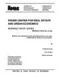 Cover page: Mortgage Terminations, Heterogenity and the Exercise of Mortgage Options