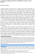 Cover page: La trilogia del naufragio di Lina Prosa (2003-2013) : un teatro tra due frontiere