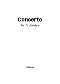 Cover page: Concerto for Orchestra