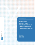 Cover page: How Many Adults and Youth Identify as Transgender in the United States?