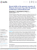 Cover page: Recent shifts in the genomic ancestry of Mexican Americans may alter the genetic architecture of biomedical traits