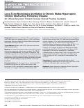 Cover page: Long-Term Noninvasive Ventilation in Chronic Stable Hypercapnic Chronic Obstructive Pulmonary Disease. An Official American Thoracic Society Clinical Practice Guideline