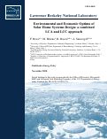 Cover page: Environmental and economic optima of solar home systems design: A combined LCA and LCC approach