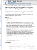 Cover page: A multi-site proof-of-concept investigation of computerized approach-avoidance training in adolescent cannabis users