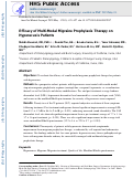 Cover page: Efficacy of Multi-Modal Migraine Prophylaxis Therapy on Hyperacusis Patients