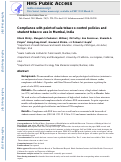 Cover page: Compliance with point-of-sale tobacco control policies and student tobacco use in Mumbai, India