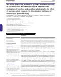 Cover page: Use of an alternative method to evaluate erythema severity in a clinical trial: difference in vehicle response with evaluation of baseline and postdose photographs for effect of oxymetazoline cream 1·0% for persistent erythema of rosacea in a phase IV study.