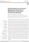 Cover page: Understanding Pain and Trauma Symptoms in Veterans From Resting-State Connectivity: Unsupervised Modeling