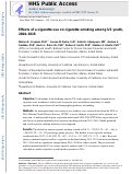 Cover page: Effects of e-cigarette use on cigarette smoking among U.S. youth, 2004–2018
