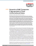 Cover page: Dynamics of ABC Transporter P-glycoprotein in Three Conformational States