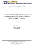 Cover page: A Framework for Life-Cycle Cost Analyses and Environmental Life-Cycle Assessments for Permeable Pavements