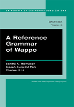 Cover page: A Reference Grammar of Wappo